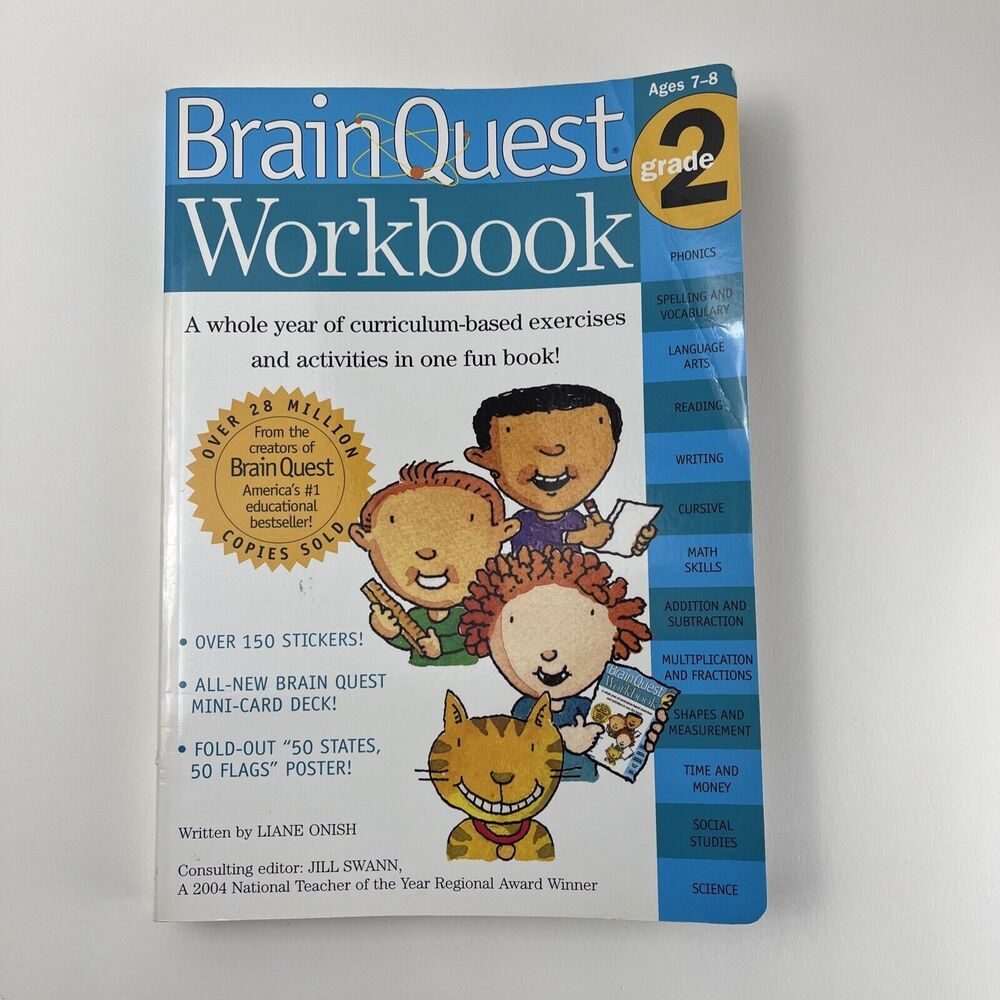 Brain Quest Workbooks Series Brain Quest Workbook: 2nd Grade by Liane Onish...